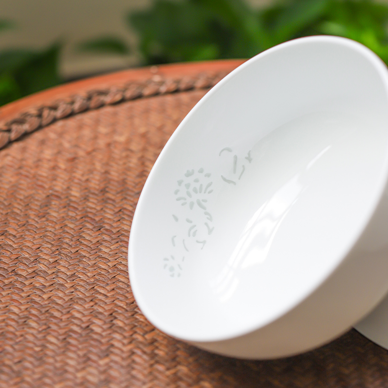 Korean small and pure and fresh cut ceramic bowl with rainbow such use creative rainbow such as bowl of noodles bowl mix rainbow such to use a single suit