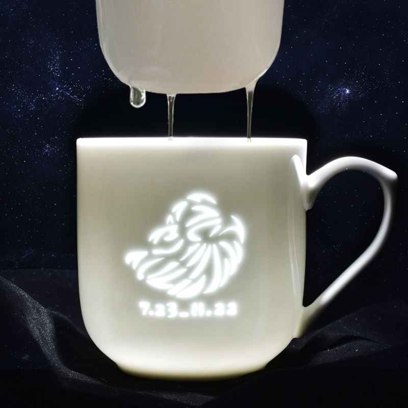 Cup custom birthday gift jingdezhen Cup creative teacups filter the gift Cup Cup, Leo