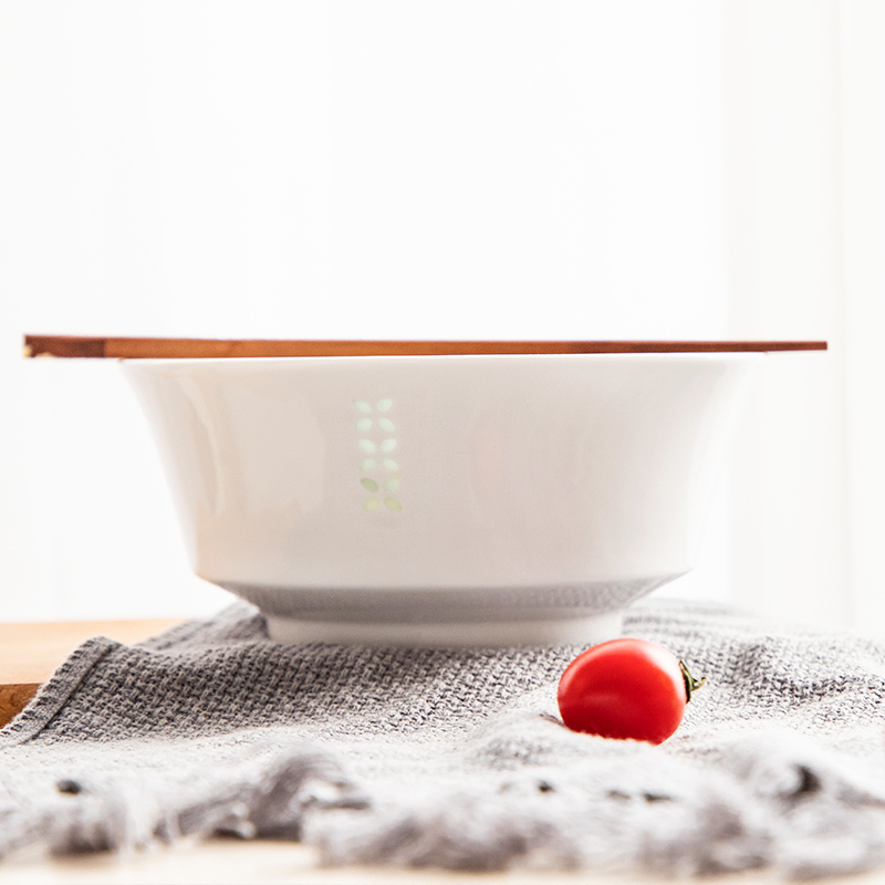 Town jingdezhen ceramic household white porcelain Chinese rice rainbow such as bowl kitchen tableware of pottery and porcelain