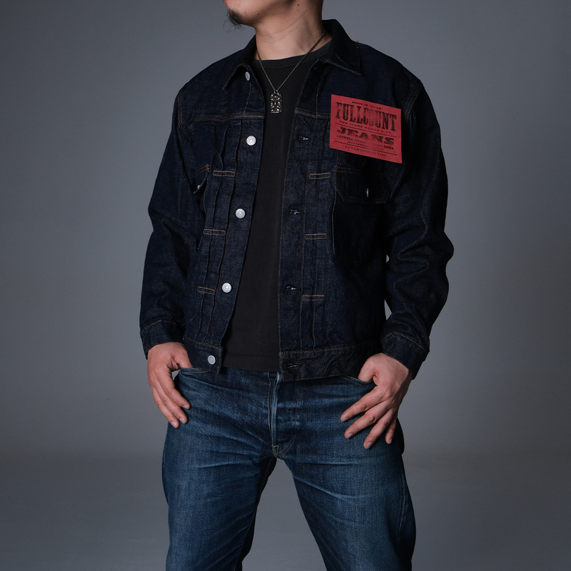 Full Count 2102W Nissan Spot Zimbapret Retro High Waist Loose Second Generation Original Color Denim Jacket