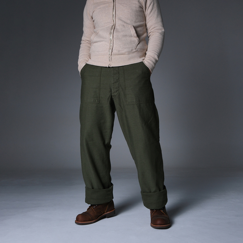 Orslow V5002-77 Nissan In-Stock Og107 Ultra-High-Waisted Loose Straight Combat Training Pants Vintage Military Pants Orslow V5002-77 Nissan In-Stock Og107 Ultra-High-Waisted Loose Straight Combat Training Pants Vintage Military Pants