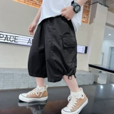 Шорты для мальчиков, дышащие тонкие детские штаны для отдыха, в западном стиле, свободный крой