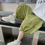 Шорты для мальчиков, дышащие тонкие детские штаны для отдыха, в западном стиле, свободный крой