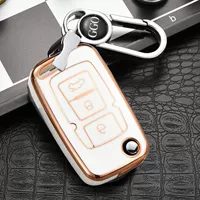 Модель Geely E появляется [Golden White] Ключевая крышка+металлическая пряжка