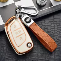 После XTL с ключевой крышкой [Золотой золотой белый цвет] Ключевой корпус+коричневая кожа BASTE