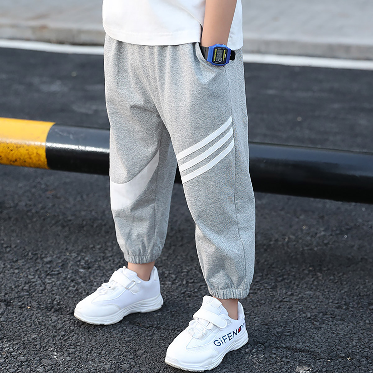 Boy sports long pants spring autumn summer clothing thin 2023 new CUHK children 90% Anti-mosquito pants Leisure Korean version Chaobou-Taobao