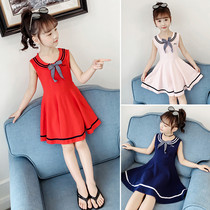 Girls Dress Fashion Gas Princess Childrens College Fashion Childrens Clothing Girl in Summer Hanging Dress
