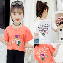 Girl Short Sleeve T-shirt 2021 New Summer Clothing Cartoon Printed 100 Hitch-Shirt Casual Girl Loose Blouses