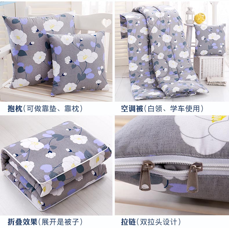 Xe gối chăn dual-sử dụng đệm bằng sofa văn phòng gấp nap gối điều hòa không khí là gối lớn