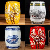 30 Jin 50 Jin household moisture-proof and insect-proof with cover Jingdezhen ceramic rice tank rice bucket flour sealed water tank storage tank