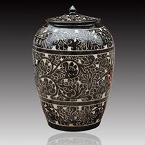 Jingdezhen ceramic face cylinder rice cylinder 20 catty 50 catty 100 wine jar water cylinder with lid extra-large capacity tea cylinder tea leaf jar