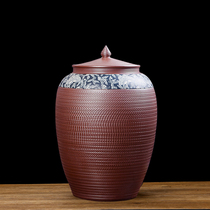 Special price ceramic rice cylinder bucket with lid 20 jack 50 Told large number of domestic water cylinder 100 catty 200 tons of tea cylinder oil tank