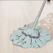 Self-twisting big hand-free hand-washing absorbent steel rod mop rotating household tile wood floor towel mop head