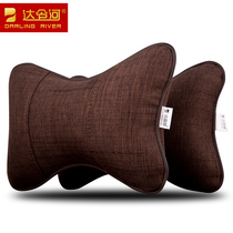 Car headrest linen headrest car headrest neck pillow headrest multifunctional Four Seasons headrest environmentally friendly and comfortable headrest