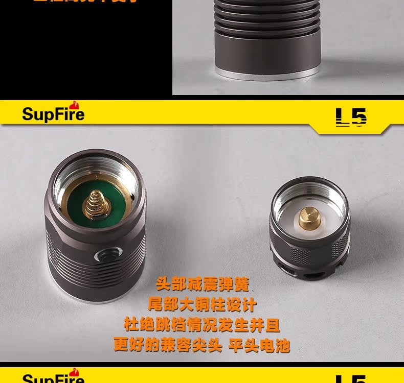 Lumière vélo SUPFIRE - phare - Ref 2399289 Image 19