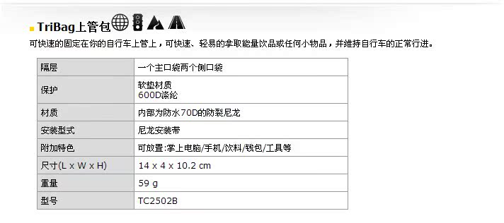 Sacoche pour vélo mixte TOPEAK - Ref 2232372 Image 12