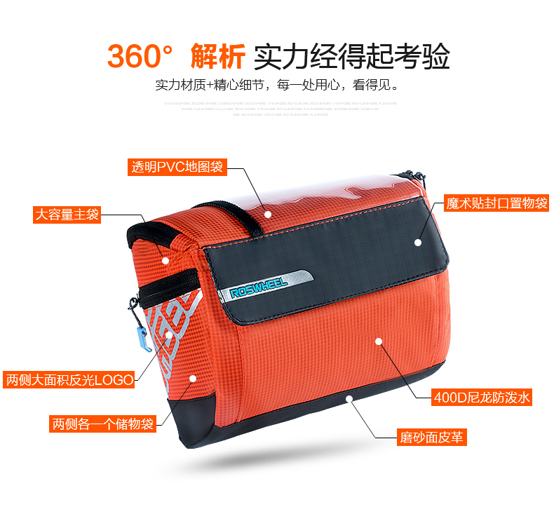 Sacoche pour vélo mixte ROSWHEEL - Ref 2232509 Image 10