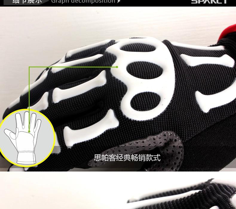 Gants de cyclisme mixte SPAKCT - Ref 2239203 Image 31