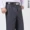 Quần linen mùa hè nam trung niên đôi quần xếp li cao eo sâu lỏng lẻo quần nóng nam quần phù hợp với quần mỏng - Suit phù hợp quần vải nam