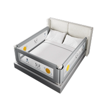 No-punch bed fence baby anti-fall guardrail can lift u-shaped base baby side single-sided bed guardrail