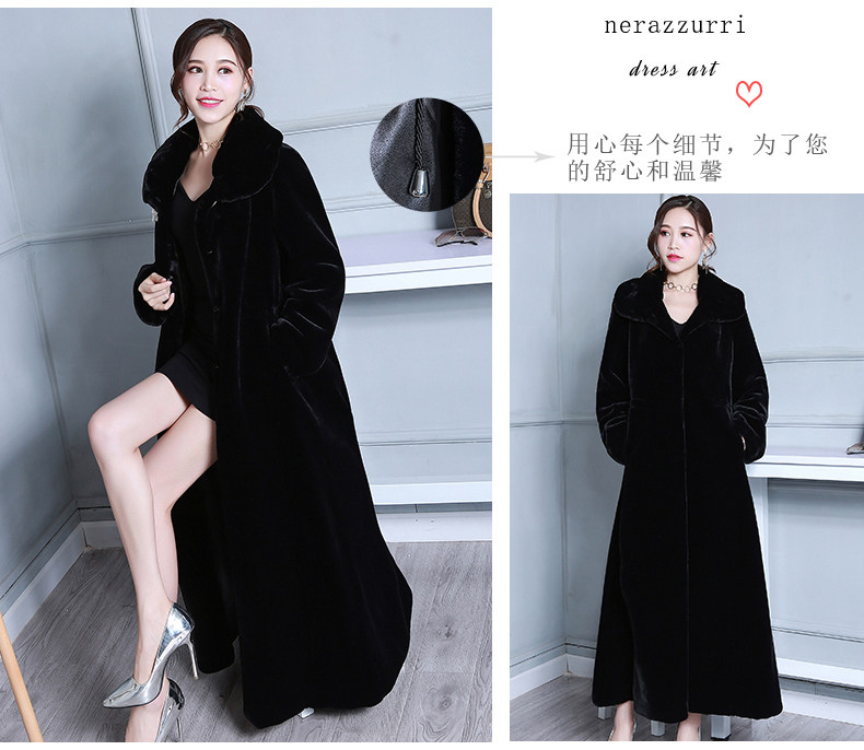 Manteau de fourrure femme NERAZZURRI - Ref 3173053 Image 17