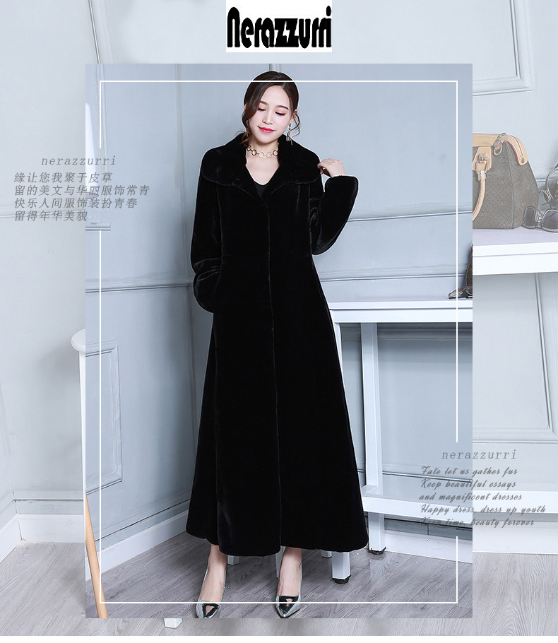 Manteau de fourrure femme NERAZZURRI - Ref 3173053 Image 7