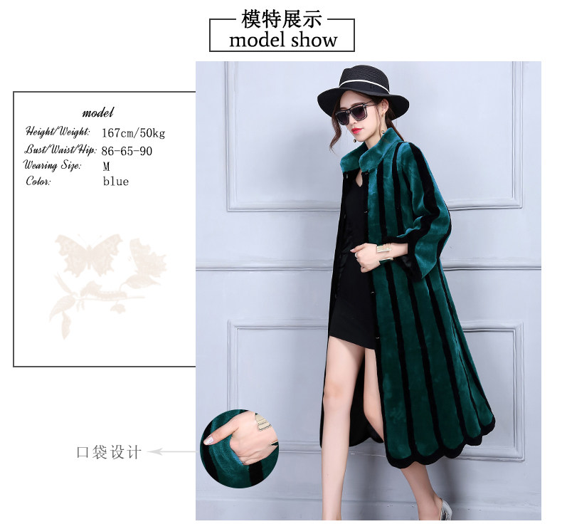 Manteau de fourrure femme NERAZZURRI - Ref 3171930 Image 14