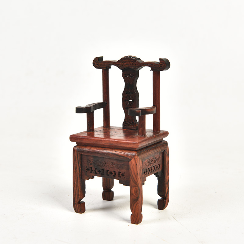 Pianology picking red mahogany handicraft furnishing articles base acid branch backrest table of Ming and the qing antique solid wood miniature furniture model