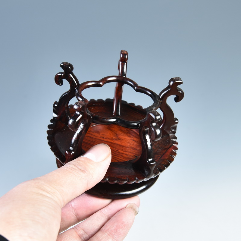 Round red mahogany base acid branches small sweet what teapot tea base floret bottle base small bonsai base