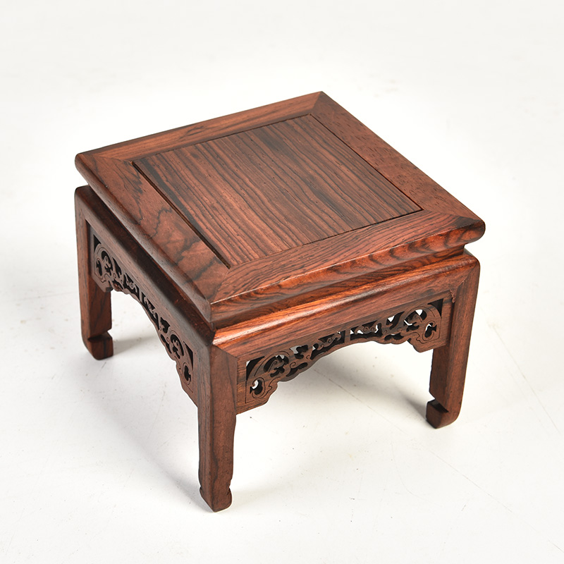 Pianology picking red mahogany handicraft furnishing articles base acid branch backrest table of Ming and the qing antique solid wood miniature furniture model