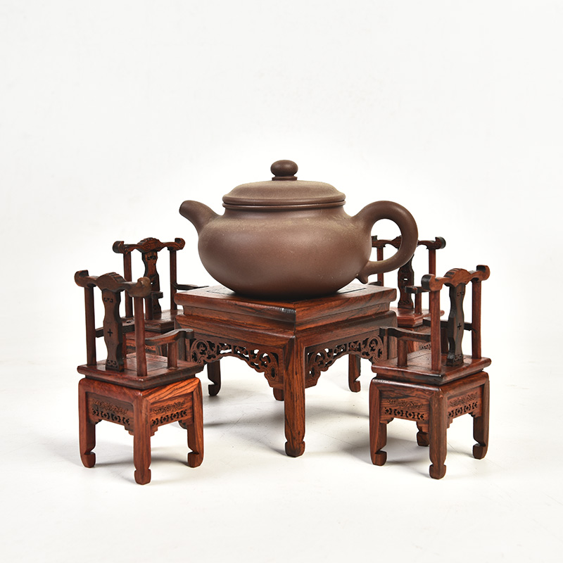 Pianology picking red mahogany handicraft furnishing articles base acid branch backrest table of Ming and the qing antique solid wood miniature furniture model