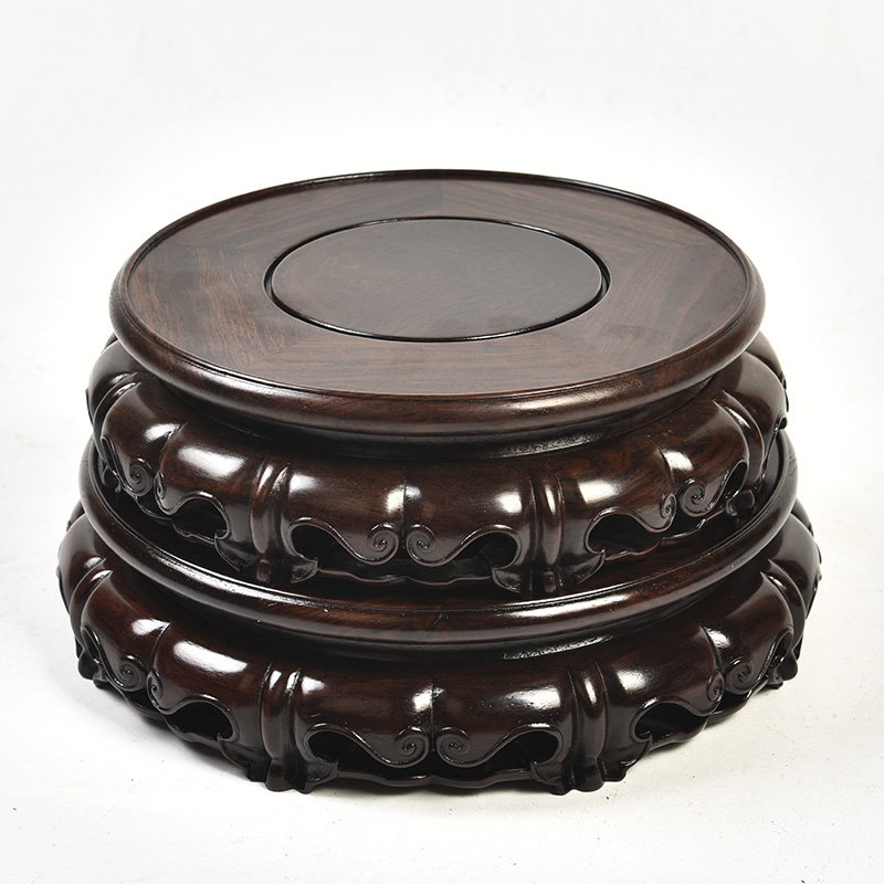 Pianology picking mahogany, ebony wood base base tank base as best vase flowerpot it base