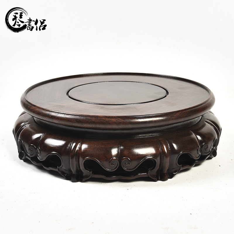 Pianology picking mahogany, ebony wood base base tank base as best vase flowerpot it base