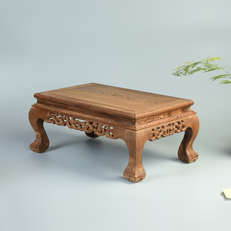 Redwood base wenge base solid wood is placed flowers miniascape base tank solid rectangular stone base