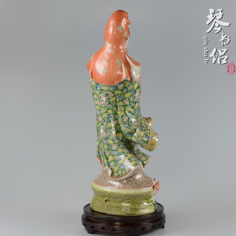 Pianology picking jingdezhen hand - made antique porcelain color dripping guanyin furnishing articles gifts