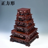 Тайшан Камень Ци Ши Базовый квадратный квадратный квадратный деревян может выкопать рыбную рыбу -танк цветок