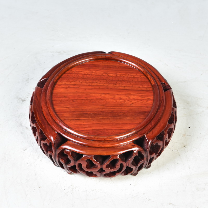 Pianology picking are it base solid wood round antique antique vase base wooden antique Chinese style furnishing articles