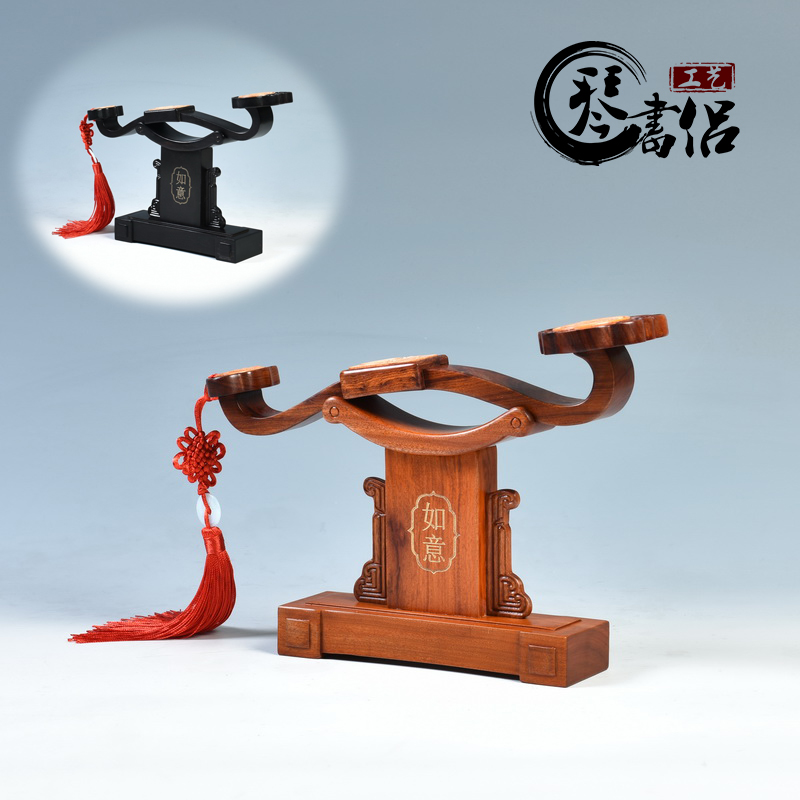 Wooden sculptor wood carvings Ruyi with solid wood Home Decorative Handiwork Decorations