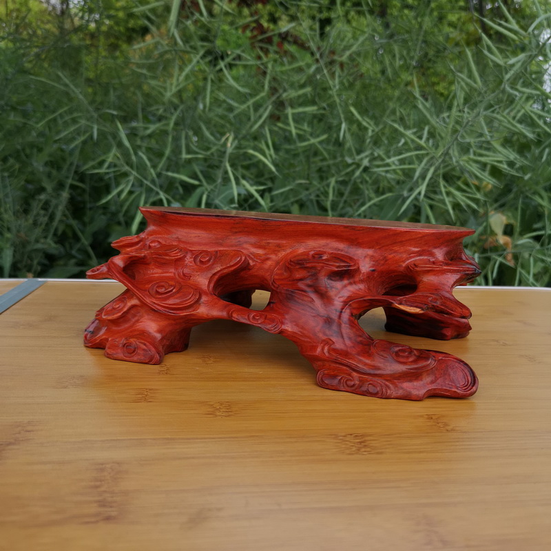 Pianology picking 86 redwood carved base solid wood handicraft furnishing articles base with flowers miniascape base