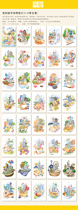 Tea Cat Paper Products < My City > City Postcard China Map Gourmet Construction Grand set of 40 sheets