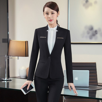 酒店银行前台接待工作服秋冬女大堂经理工装制