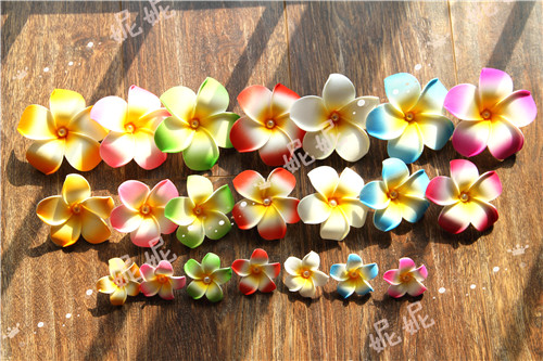 Thai seven colors dedicated to flower and chicken egg flower simulation flower suit plus pearl heart hand work flower