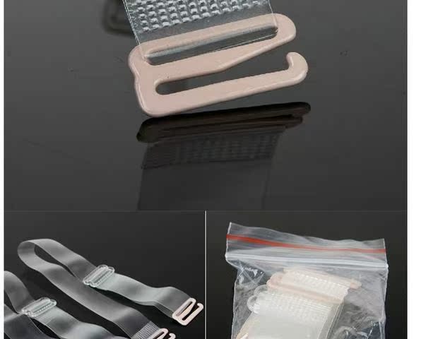 Sức khỏe vẻ đẹp tinh khiết Điều chỉnh mở rộng băng mờ pha lê trong suốt dây đeo vai chống trượt áo ngực với đồ lót vai vô hình vành đai dây áo lót hình bướm