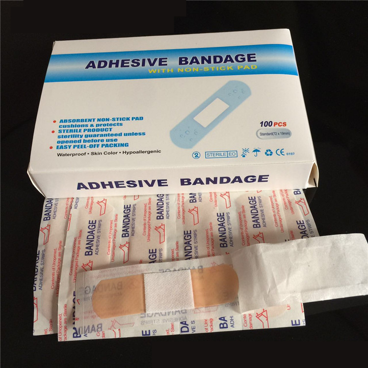 100 pieces a box of breathable waterproof band-aid anti-wear foot back line hemostatic paste wound pinhole paste
