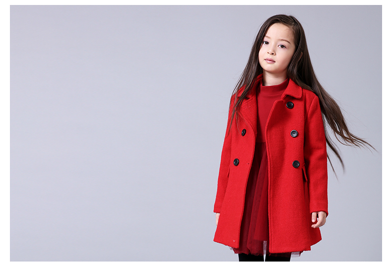 Manteau pour fille en laine - Ref 2162325 Image 14