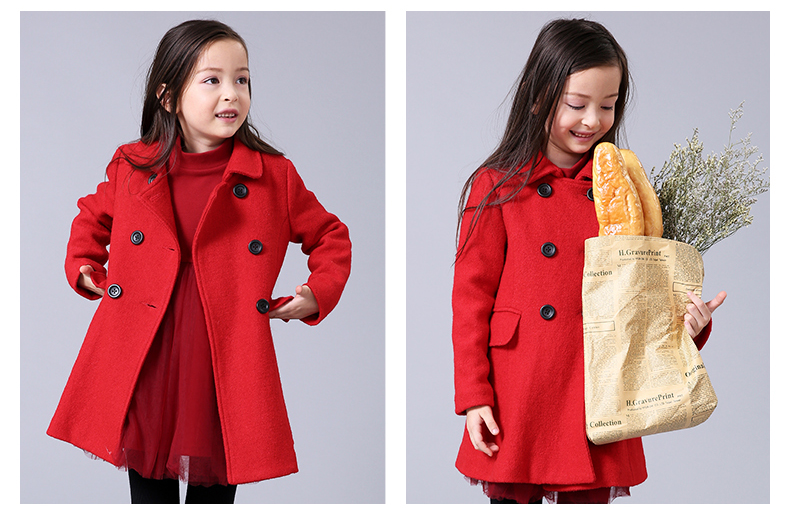 Manteau pour fille en laine - Ref 2162325 Image 15