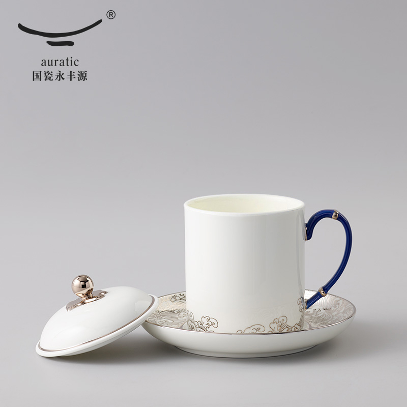 The porcelain porcelain cup sea pearl meeting Mr Yongfeng source of The new king suit ceramic cups water cup with cover