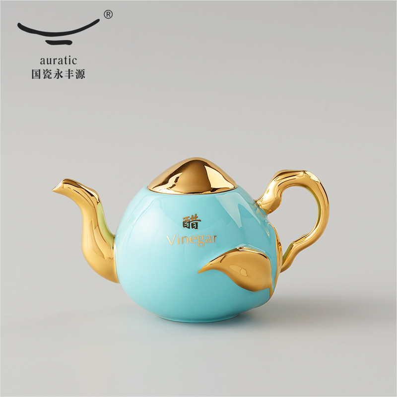 The porcelain Mrs Yongfeng source porcelain salt and pepper pot sauce vinegar sauce pot set of ceramic flavor suits for The kitchen supplies