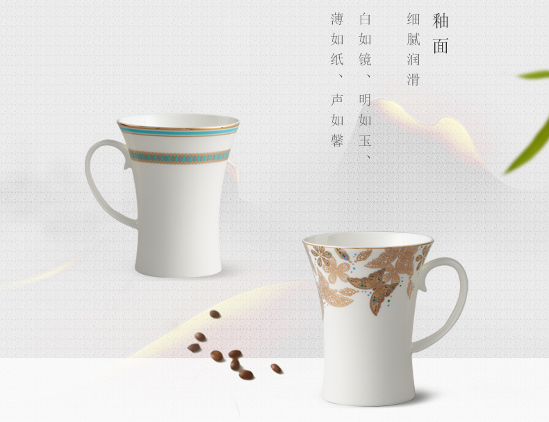 The porcelain yongfeng source deep yellow creative 3 glass ceramic keller of coffee cup single CPU type of CPU 's office