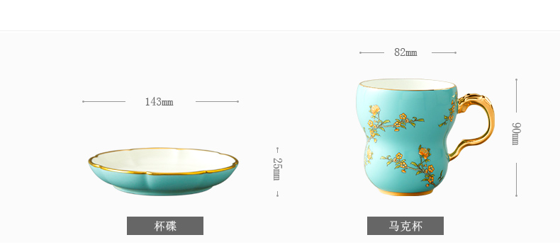 The porcelain Mrs Yongfeng source of new Chinese style, 280 ml mark disc ceramic cup of water glass cup couples